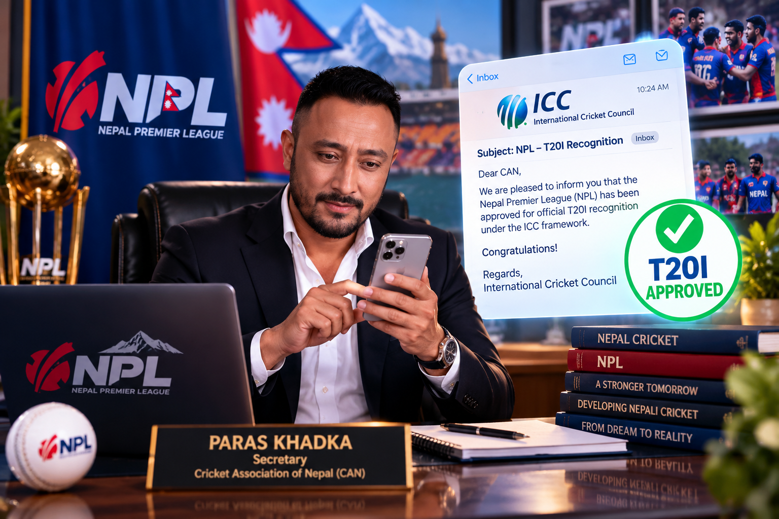 Parash khadka scrolling phone